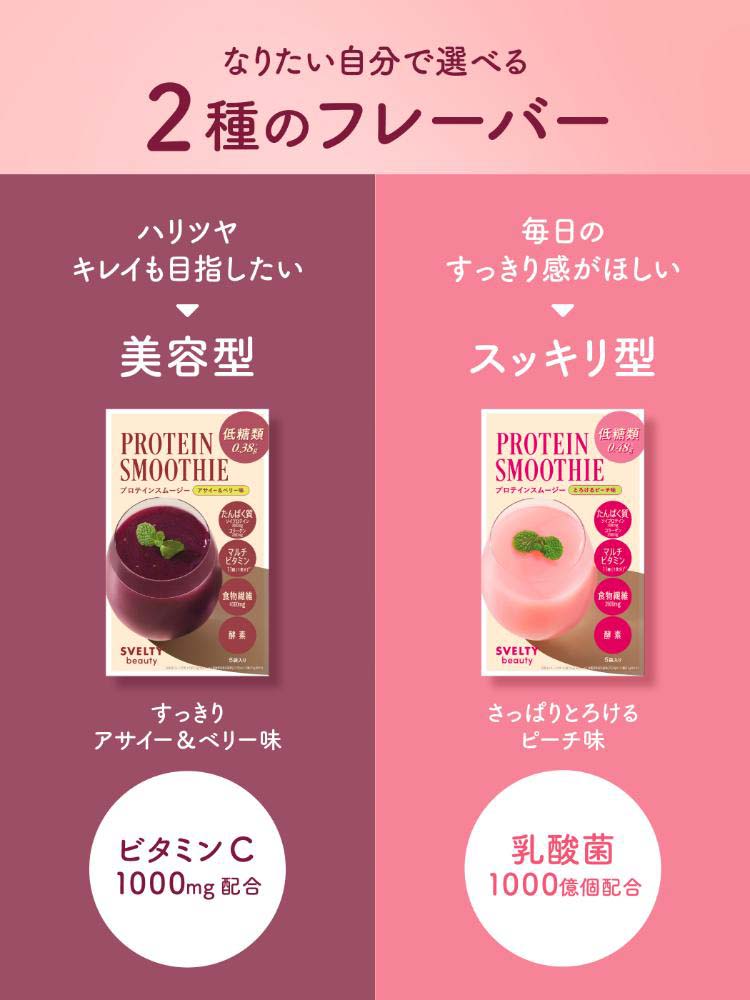 スベルティビューティー プロテインスムージー アサイー＆ベリー味