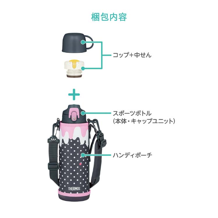サーモス 真空断熱2ウェイボトル 1.0L FJJ-1001WF GYP グレー