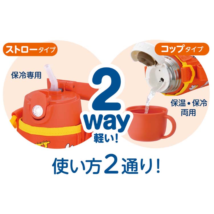 サーモス 真空断熱2ウェイボトル 0.6L FJO-601WFB OR オレンジ サーモス 真空断熱2ウェイボトル 0.6L FJO-601WFB OR オレンジ