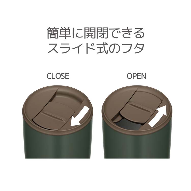サーモス 真空断熱タンブラー 400ml フォレストグリーン JDP-401