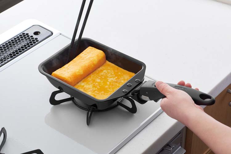サーモス デュラブルシリーズ 取っ手のとれる玉子焼きフライパン
