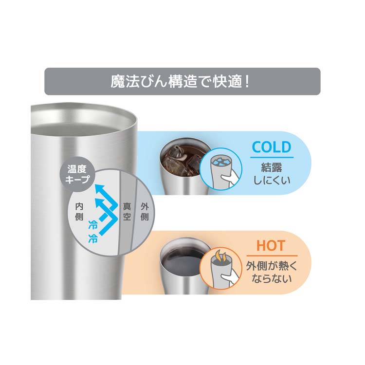 サーモス 真空断熱タンブラー 340ml ステンレス JDY-340 S ( 1個