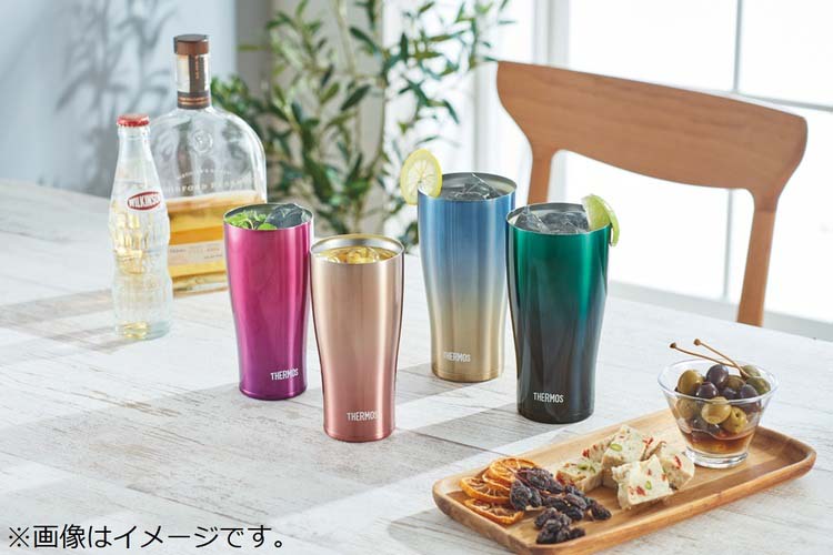 サーモス 真空断熱タンブラー 420ml ブルーグラデーション JDE-422LTD