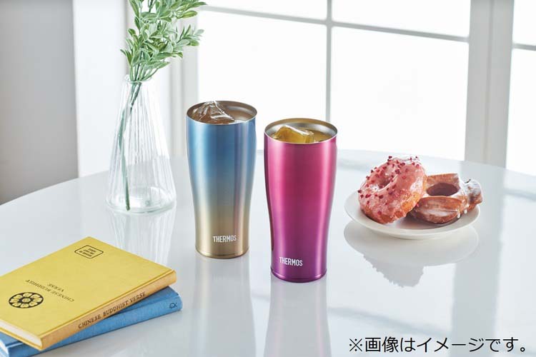 サーモス 真空断熱タンブラー 420ml ブルーグラデーション JDE-422LTD