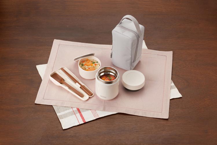 THERMOS（サーモス）真空断熱スープランチセット 2個セット（新品・未使用） THERMOS サーモス 真空断熱スープランチセット スモークブラック