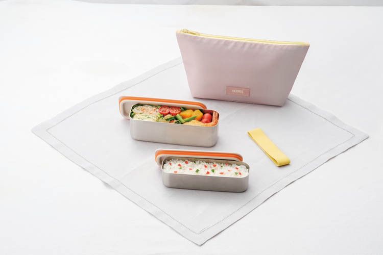 サーモス 食洗機対応 フレッシュランチボックス 635ml イエローピンク