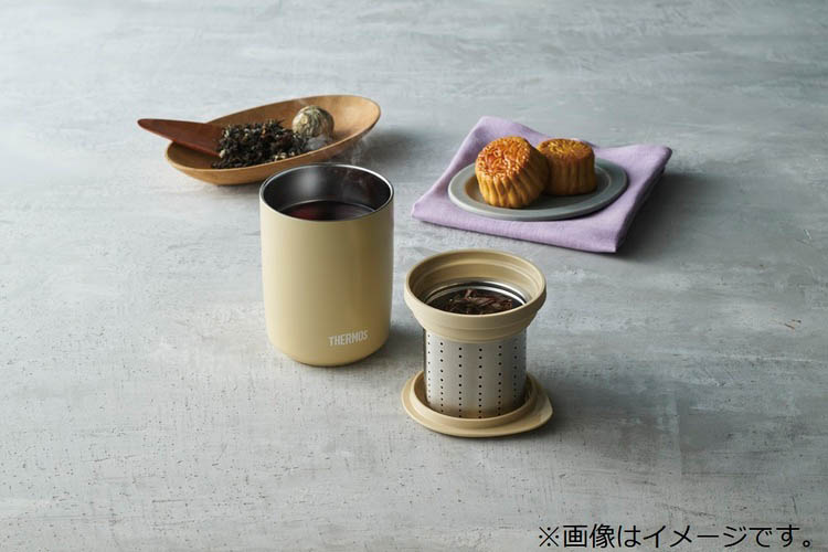 サーモス 真空断熱ティータンブラー 食洗機対応 0.5L サンドベージュ