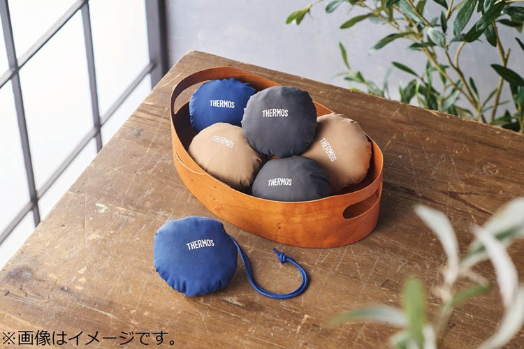 サーモス たたまず丸めるエコバッグ 10L ネイビー RFL-010 NVY ( 1個