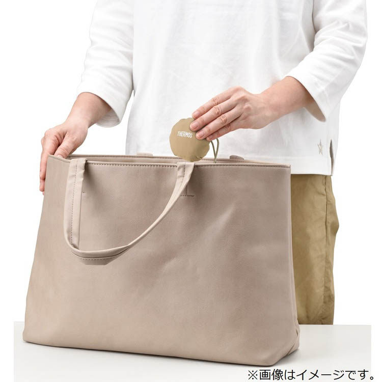 サーモス たたまず丸めるエコバッグ 10L ダークグレー RFL-010 DGY ( 1