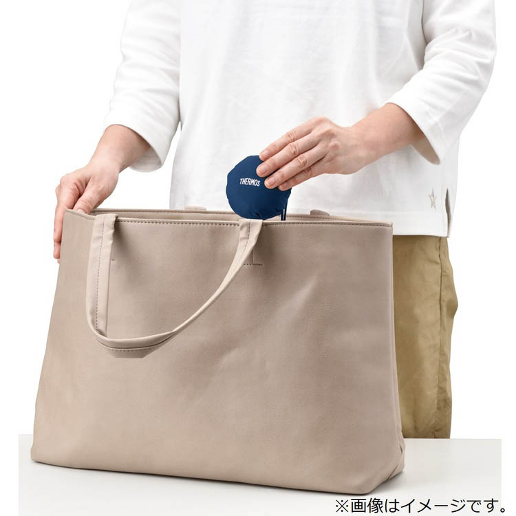 サーモス たたまず丸めるエコバッグ 18L ダークグレー RFL-018 DGY ( 1