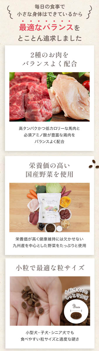 ミシュワン セミモイストフード 国産鶏肉＆馬肉 ( 800g )/ : 爽快