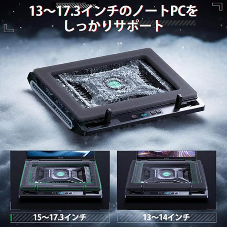 llano V10ノートパソコン冷却パッド V10BK ( 1個入 )/ llano(エルラノ