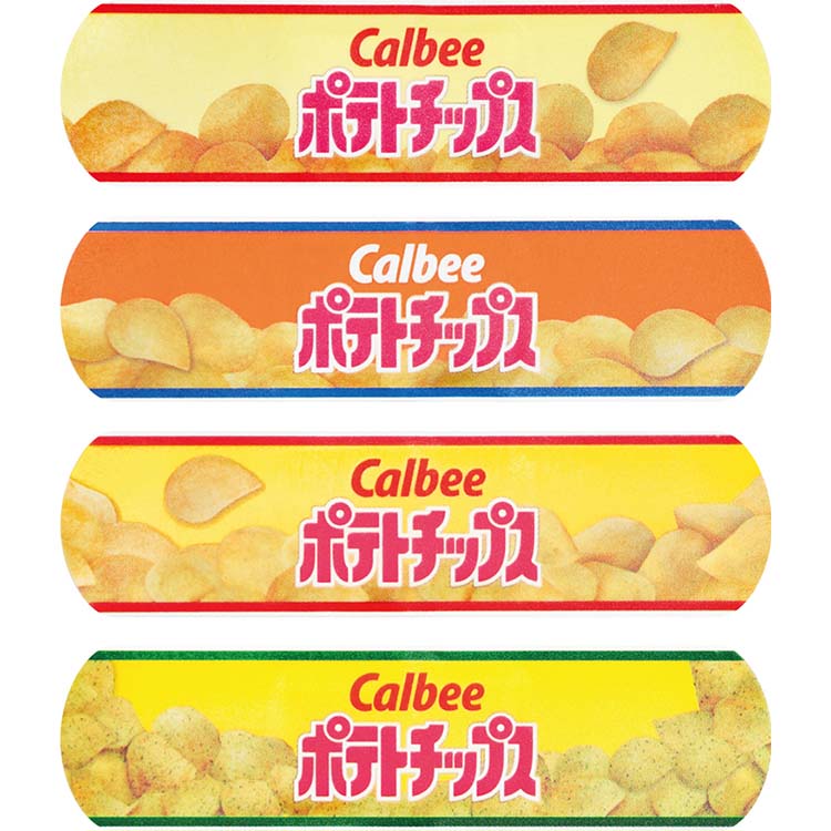 絆創膏 お菓子絆創膏 カルビー ポテトチップス Mサイズ 約7.2×1.9cm ( 12枚入×2個 )/ : 爽快ドラッグ - 通販 -  Yahoo!ショッピング