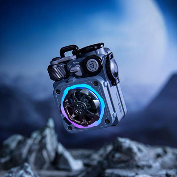 Muzen Cyber Cube Premium Bluetoothスピーカー グレー MW-PVXLI