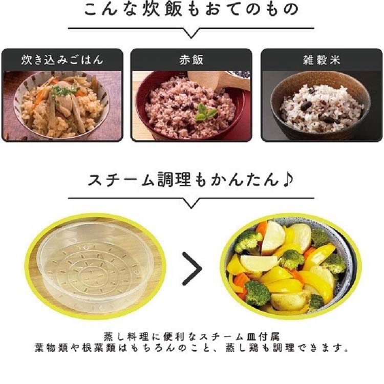 5合炊きマイコン炊飯ジャー RM-210H-BK ( 1台 )/ ルームメイト