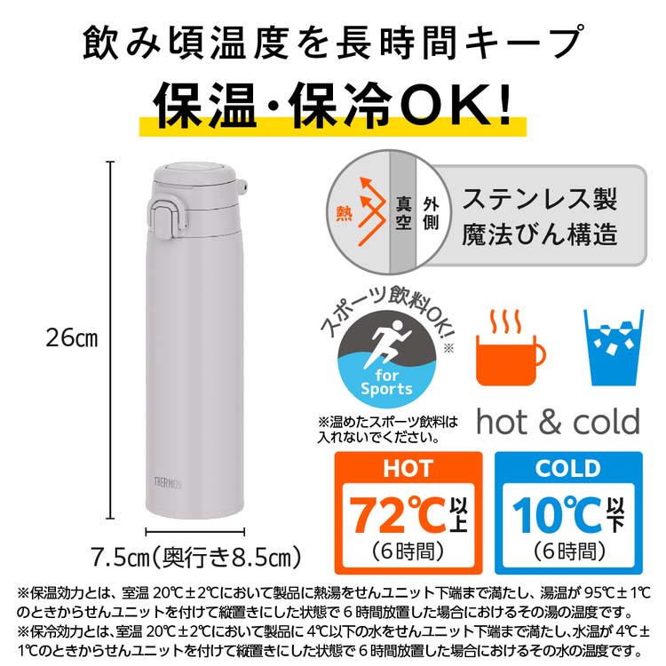 サーモス 真空断熱ケータイマグ キャリーループ付き 750ml ライト