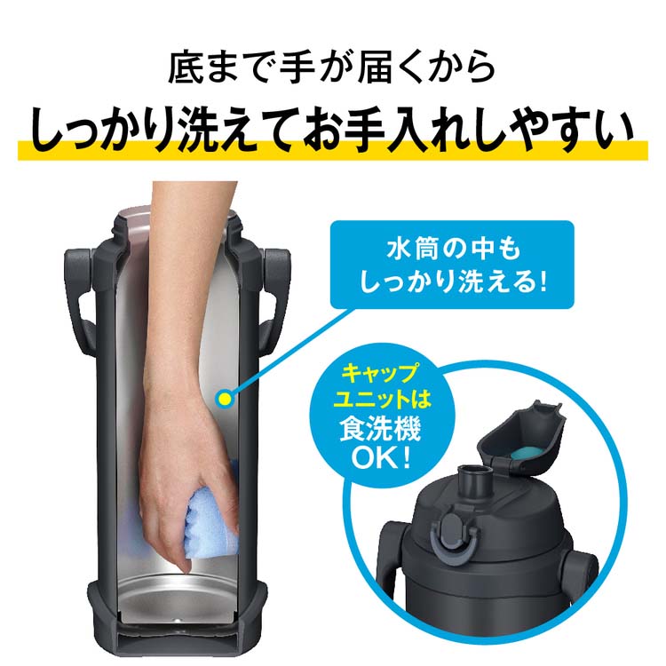 日本製高級品 ブラックキングオメガ業務用 超滑水ガラスコーティング 3年耐久 サーモス 真空断熱スポーツジャグ 3L ブラックジェイド FJQ-3001 BK-J