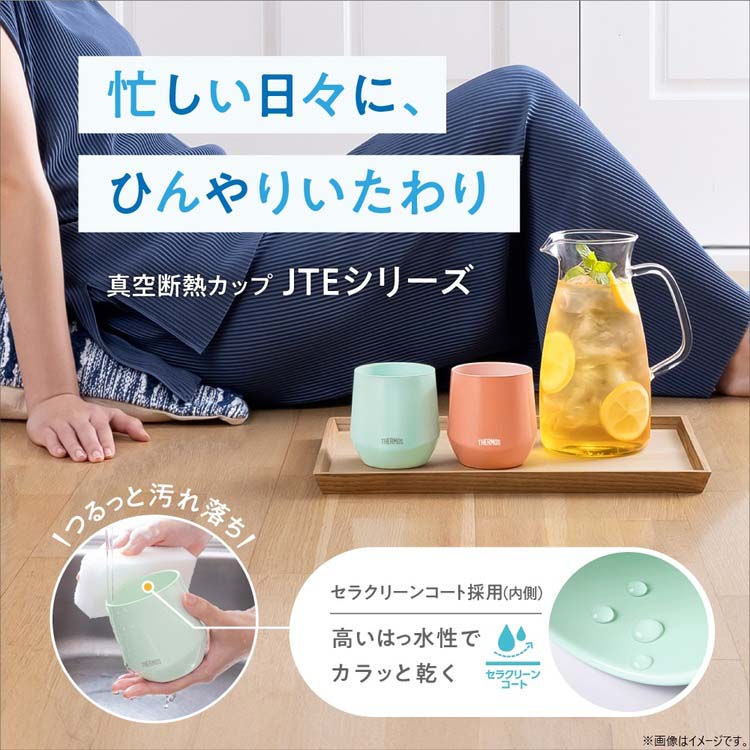 サーモス 食洗機対応 真空断熱カップ 300ml ダークグレー JTE-300 DGY