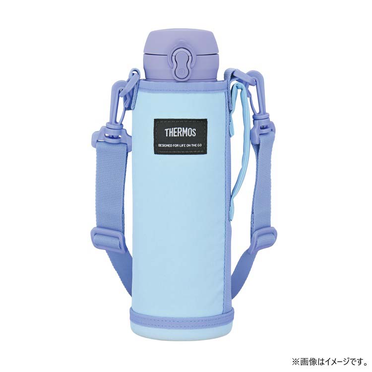 サーモス マイボトルポーチ 約750ml用 ストラップ付き ライトブルー