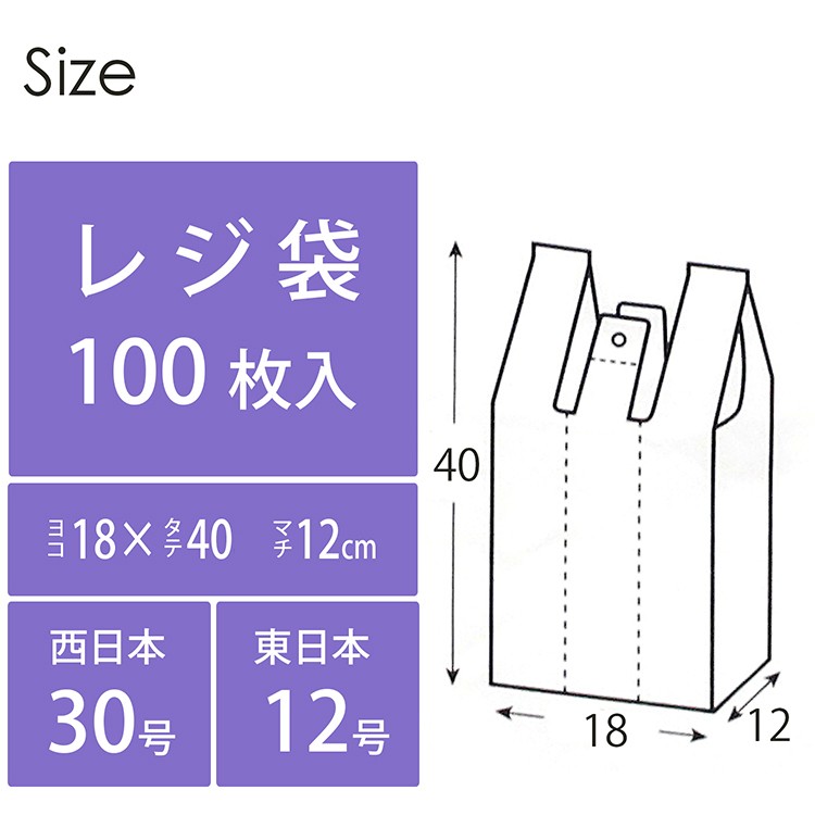 レジ袋 取っ手付 ゴミ分別用ポリ袋 白 TR30 ( 100枚入*5セット ) :4580287382861:爽快ドラッグ - 通販 -  Yahoo!ショッピング