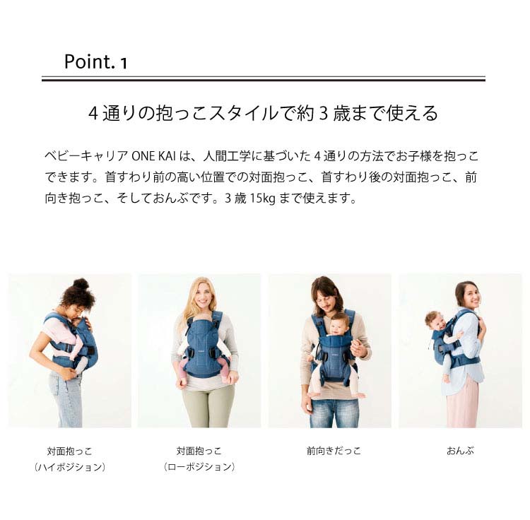 ベビーキャリア ONE KAI Air ネイビーブルー ( 1個 )/ ベビービョルン