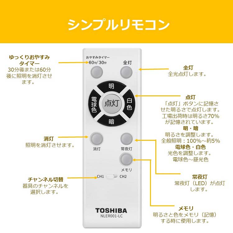 東芝 LEDシーリングライト 調光・調色 角形和風白木タイプ 8畳用