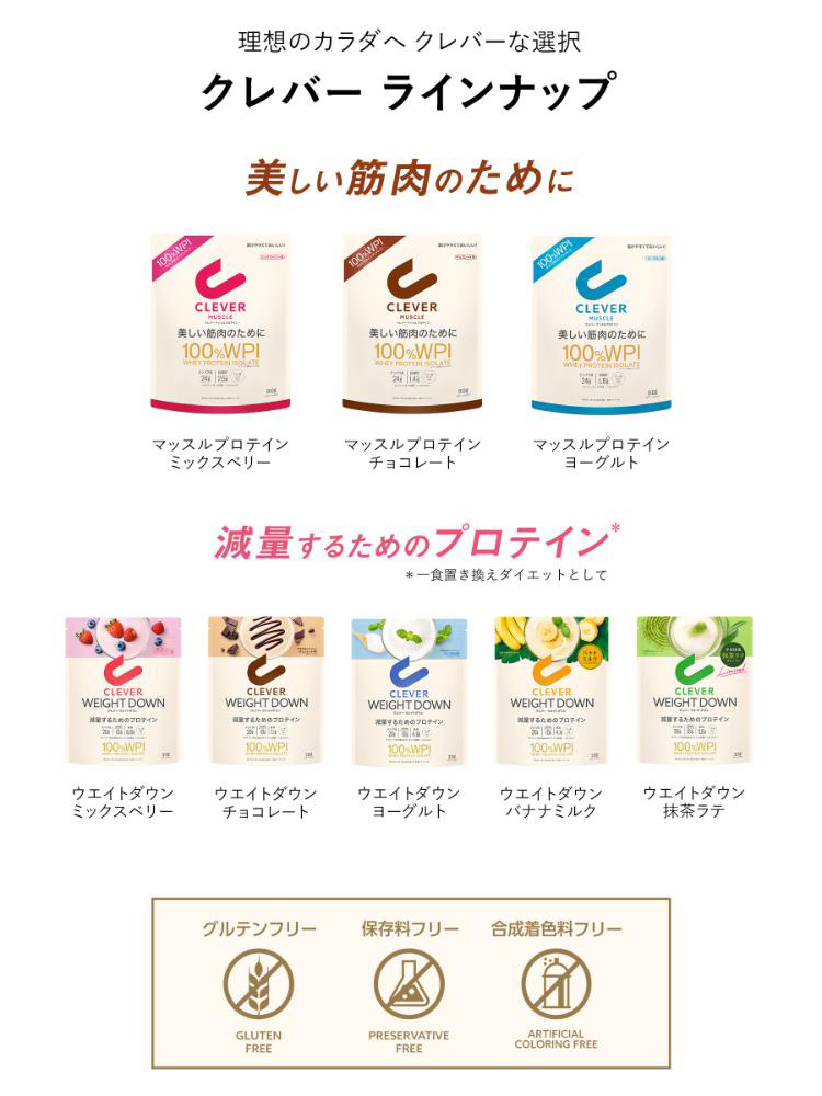 クレバー マッスル プロテイン ヨーグルト味 ( 300g ) : 爽快