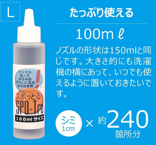 染み抜き剤 スポッとる ( 100ml ) : 爽快ドラッグ - 通販 - Yahoo
