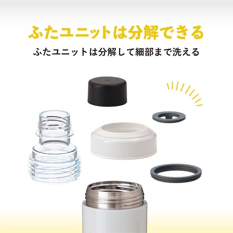 しゅわっと ソーダキーパー 700ml グレー*イエロー ASOK-700GY ( 1個