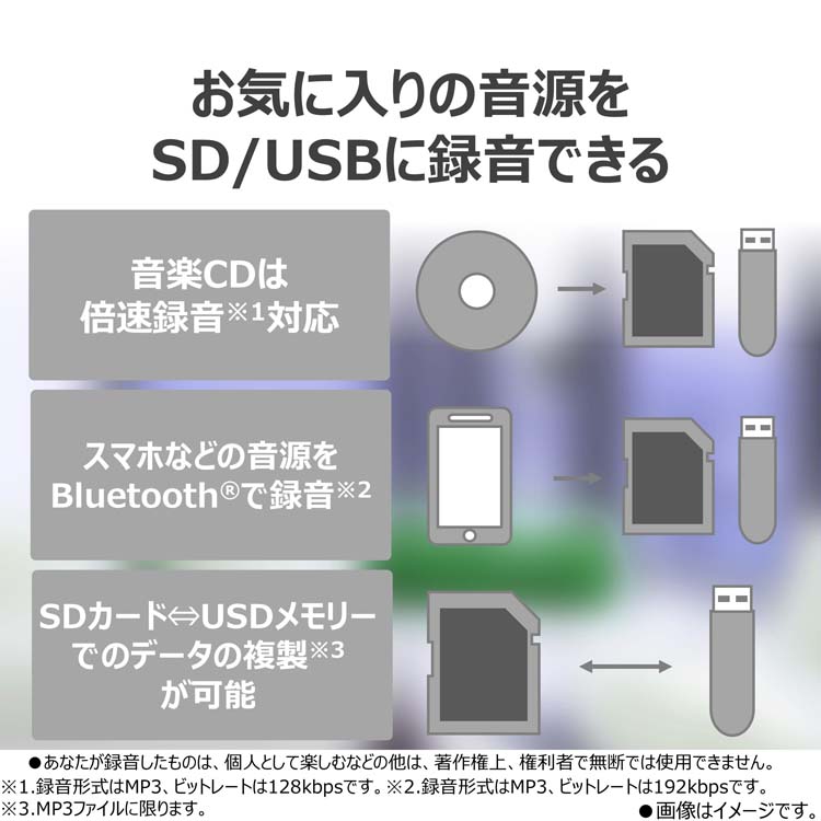AUREX(オーレックス) Bluetooth送受信搭載 CDラジオ ホワイト AX-ANX2