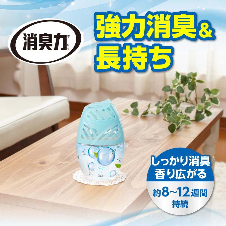 タイムセール エステー 4901070113859 お部屋の消臭力せっけん 400ML 160610 1個 discoversvg.com