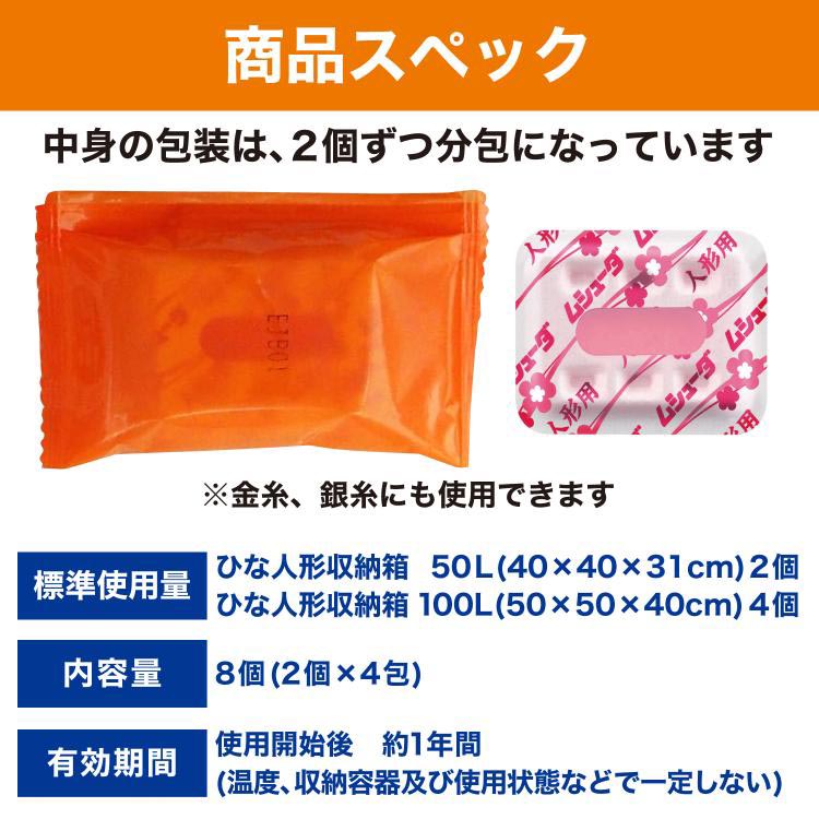 ムシューダ 人形用 防虫剤 防カビ剤配合 1年間有効 人形 防虫 用