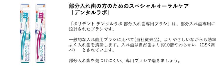 デンタルラボ 部分入れ歯専用ブラシ (色はお選びいただけません) ( 1本