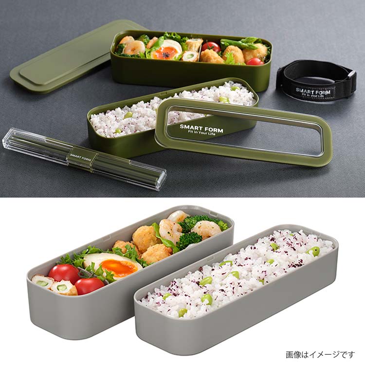 SMART FORM イージーケア ランチボックス 3WAY スリム カーキ SMART FORM イージーケア ランチボックス 3WAY スリム カーキ