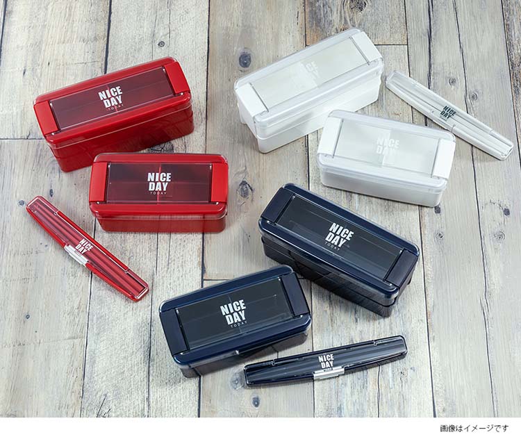 NICE DAY イージーケア ランチボックス 1段 ホワイト 520ml B-1487WH