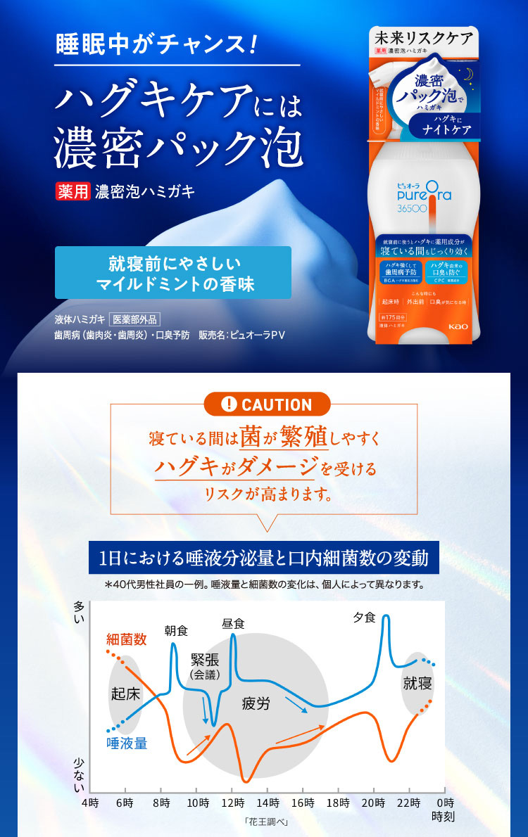 PureOra36500 濃密泡ハミガキ つけかえ ( 175ml )/ ピュオーラ : 爽快