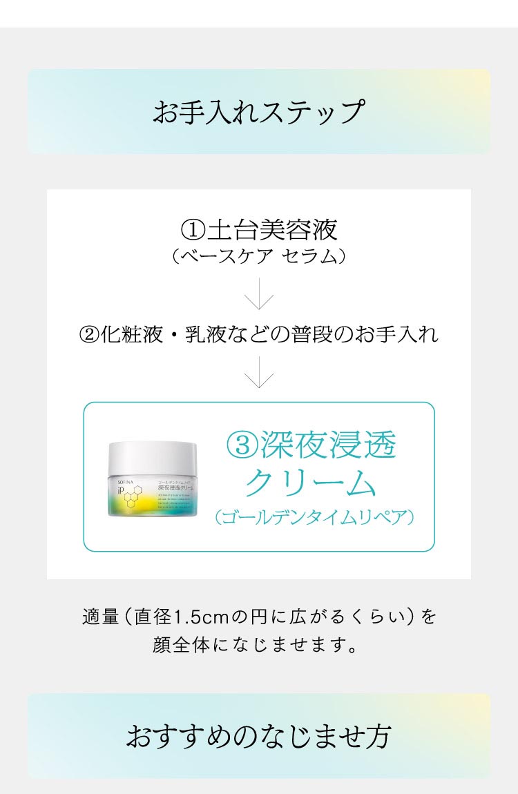 ソフィーナ iP ゴールデンタイムリペア 深夜浸透クリーム ( 55g