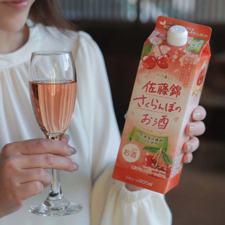 HiNODE 佐藤錦さくらんぼのお酒 ( 900mL )/ 日の出 : 爽快ドラッグ