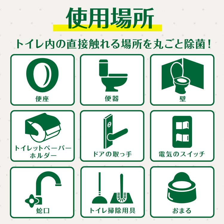 スクラビングバブル アルコール除菌 トイレ用 プッシュ式