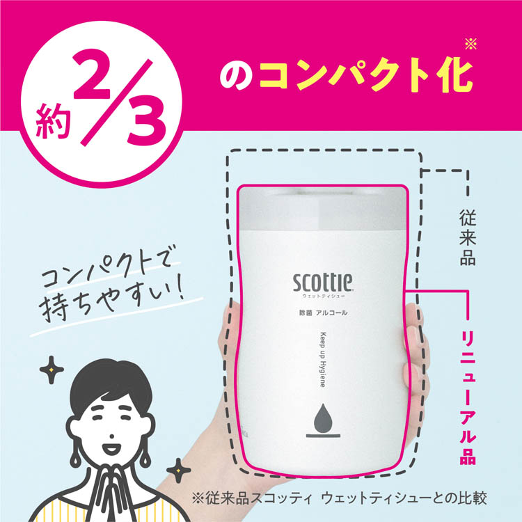 スコッティ ウェットティッシュ 除菌 アルコール 本体 ポケモン ( 120 