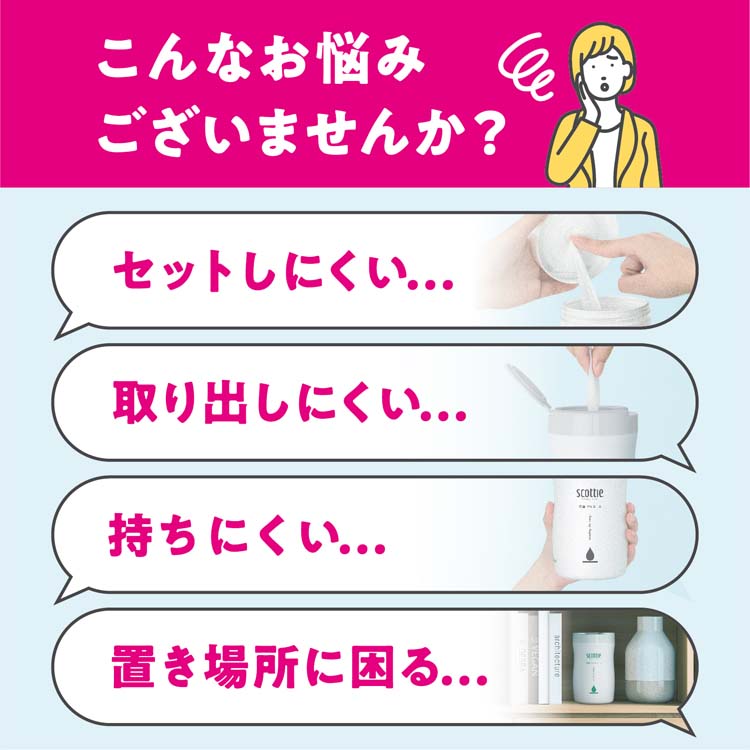スコッティ ウェットティッシュ 消毒 アルコール 本体 ( 80枚