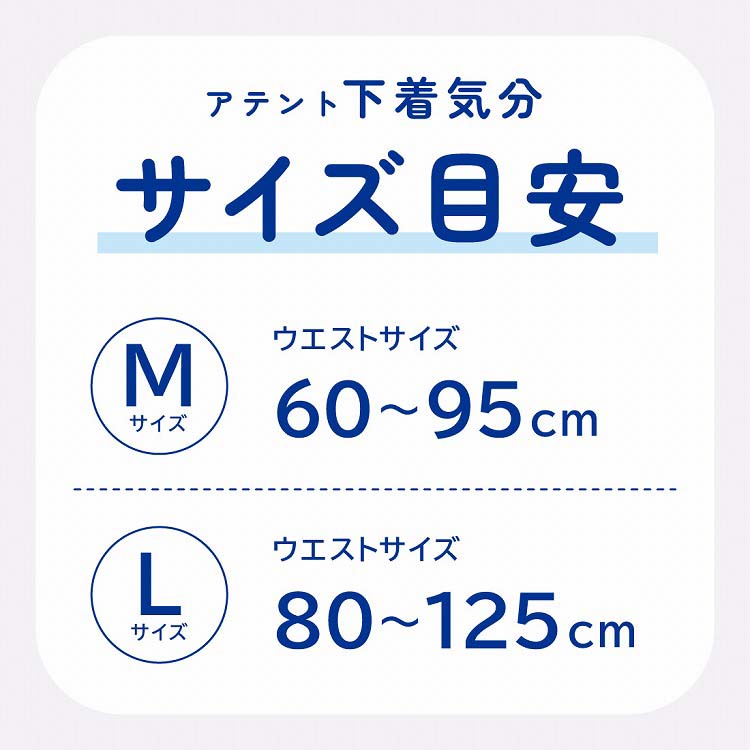 アテント うす型パンツ 下着気分 シンプルホワイト M ( 24枚入