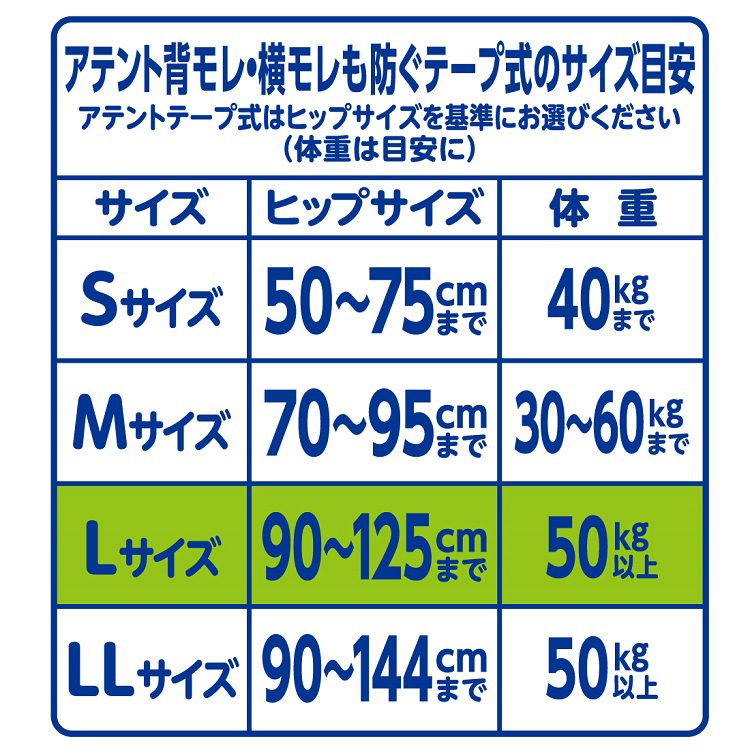 アテント 消臭効果付きテープ式 L 背モレ・横モレも防ぐ ( 26枚*2パック )/ アテント :4902011766479:爽快ドラッグ - 通販  - Yahoo!ショッピング