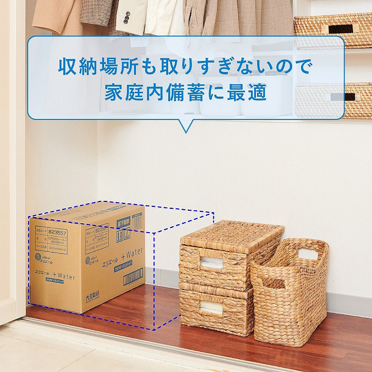 エリエール プラスウォーター ティシュー コンパクトケース品 ( 5箱