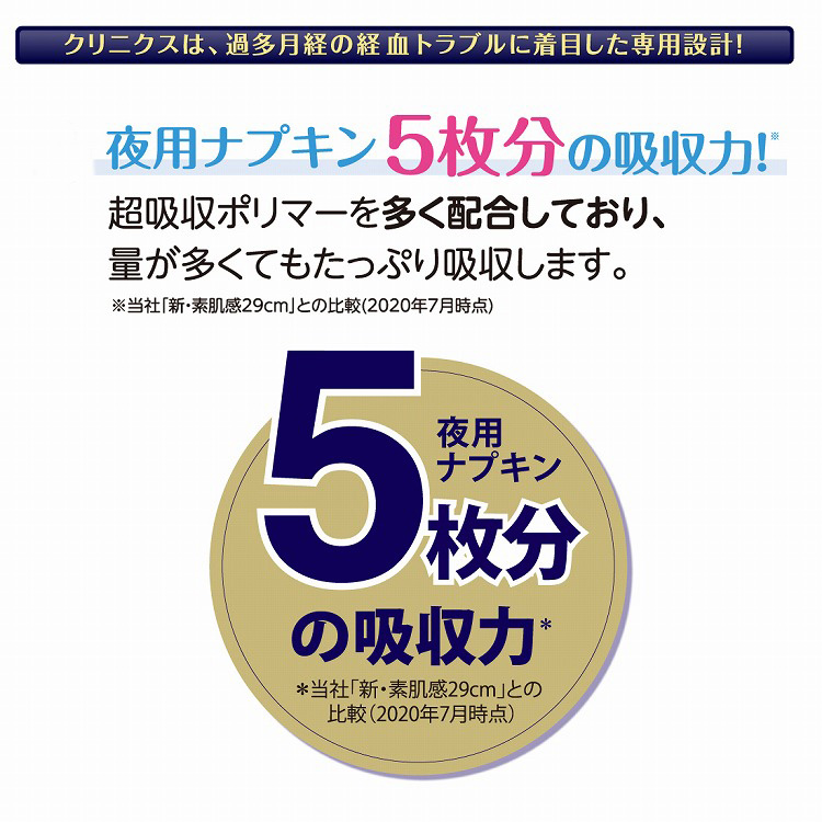 エリス 朝まで超安心 クリニクス 量が心配な人用 羽つき 40cm ( 10枚入