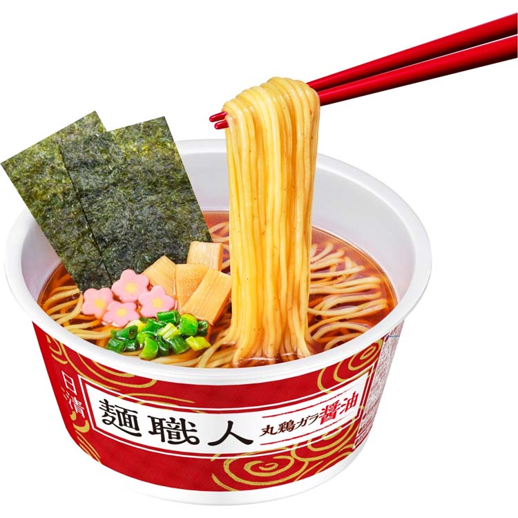 日清食品 - 日清食品 麺職人 醤油 87g 日清 麺職人 醤油 ケース ( 87g×12食入 )/ 日清麺職人 : 爽快