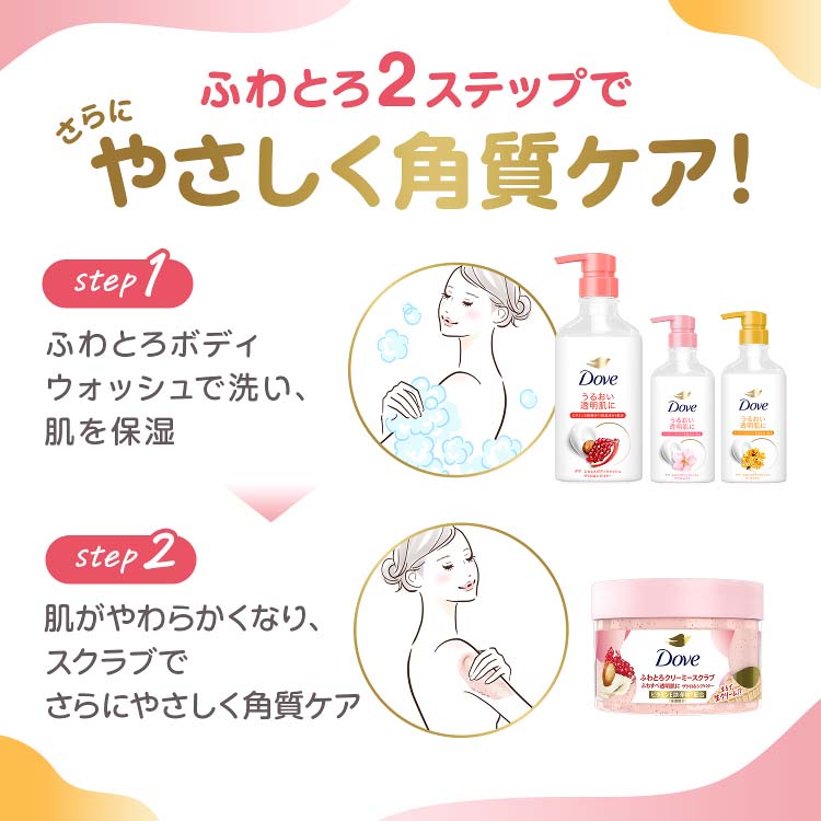 ダヴ ふわとろボディウォッシュ サクラ＆ムスク ( 450g )/ ダヴ(Dove
