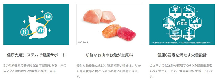 ピュリナワンキャット 美味を求める成猫用1歳以上チキン ( 2kg(500g*4