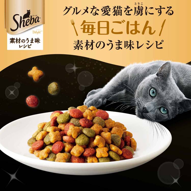 マースジャパンリミテッド シーバ ディライト 素材のうま味レシピ お肉お魚ミックス 640g(160g×4)