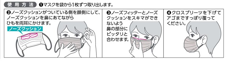 快適ガード プロ プリーツタイプ グレースタイル ふつうサイズ マスク